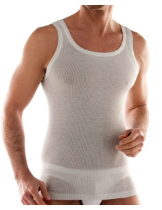 Canottiera uomo misto lana a costine Liabel 5141-223-SL