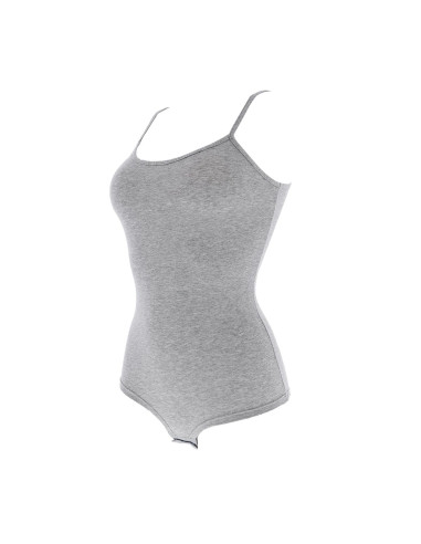 Women thin straps stretch cotton bodysuit Cotonella GD008