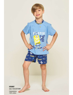 Pigiama corto da bambino in jersey di cotone Gary U25087-35087 2