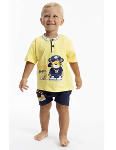 Newborn cotton jersey short pajamas Gary P15031 2