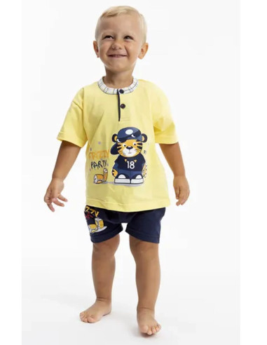 Newborn cotton jersey short pajamas Gary P15031 Newborn cotton jersey short pajamas Gary P15031