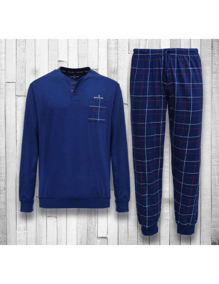 Men's long sleeves cotton jersey pajamas Navigare 141627 Men's long sleeves cotton jersey pajamas Navigare 141627