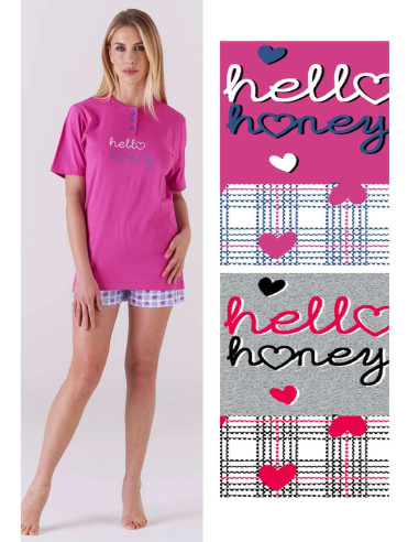 Woman short sleeves cotton pajamas Karelpiu' KC6103