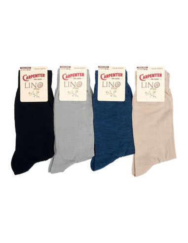 Calzino corto uomo in misto lino elasticizzato Carpenter N650