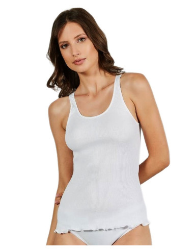 Women's wide shoulder ribbed tank top Esse Speroni S5202