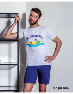 Men's cotton jersey short pajamas Simpson SMG7313 2