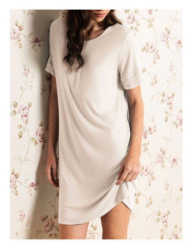 Camicia da notte donna manica corta in viscosa SieLei CL24