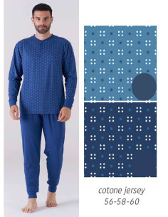 Men's CALIBRATED cotton jersey pajamas Karelpiu' KC6171