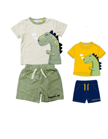 Completo corto neonato t-shirt+pantaloncino Boyzone 39130 Completo corto neonato t-shirt+pantaloncino Boyzone 39130