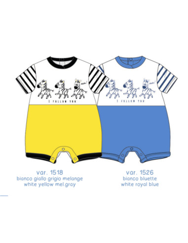 NEWBORN'S JERSEY ROMPER BG 3822 ELLEPI