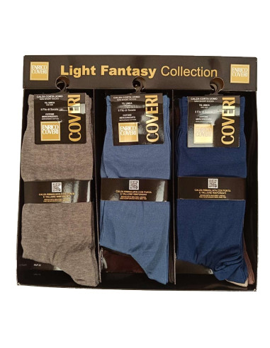 Men's elastic cotton short socks Coveri SandLine