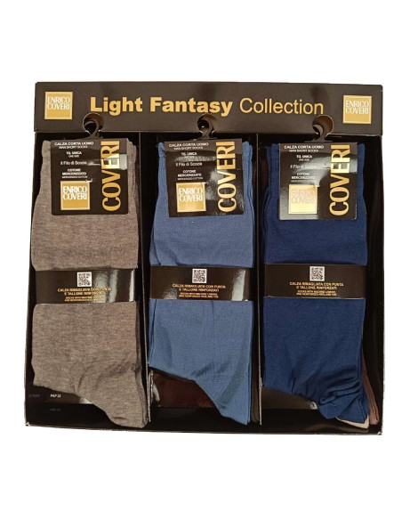 Men's elastic cotton short socks Coveri SandLine Men's elastic cotton short socks Coveri SandLine