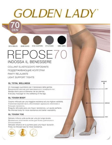 Women's relaxing tights 70 den Golden Lady Repose 70 Women's relaxing tights 70 den Golden Lady Repose 70