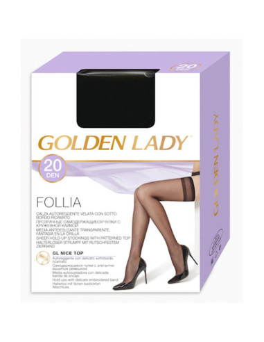 Autoreggente donna in filanca Golden Lady Follia 20