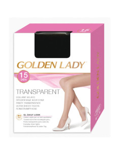 Collant donna velato non elasticizzato Golden Lady Transparent 15