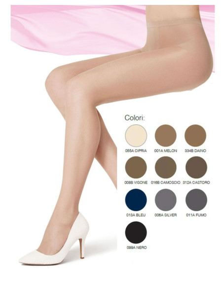 Collant donna velato non elasticizzato Golden Lady Transparent 15