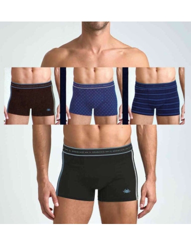 Group 3 men's stretch cotton boxer Il Granchio GB1291