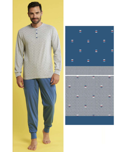 Men's seraph cotton jersey pajamas Karelpiu' KC4180