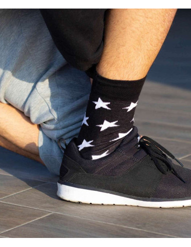 Group of 6 pairs of patterned men's socks in stretch cotton Urban Socks 901-5