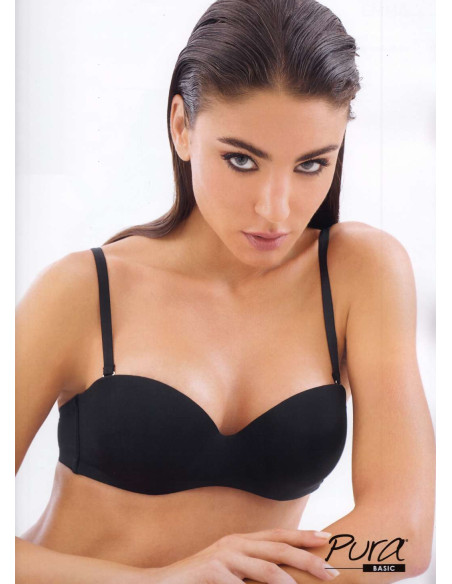 Padded push-up bandeau bra Pura art. Anna Padded push-up bandeau bra Pura art. Anna