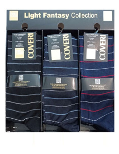 Elastic cotton men long socks Coveri Boat Line 12 ( 1 PAIR)