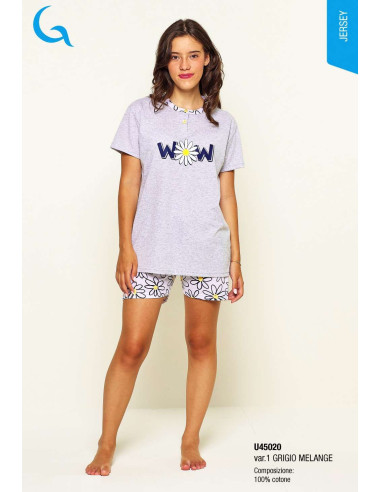 Girl's cotton jersey short pajamas Gary U45020