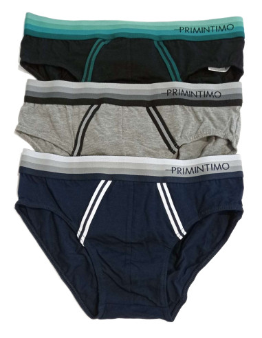 Group 3 bi-elastic cotton men's briefs Primintimo MP471