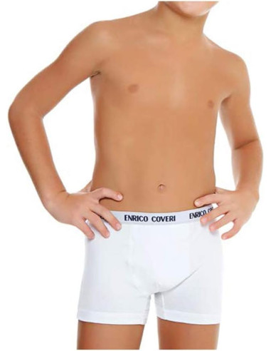 Group 6 boy's stretch cotton boxer Enrico Coveri EB4000 Group 6 boy's stretch cotton boxer Enrico Coveri EB4000