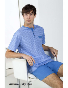 Men's cotton jersey short pajamas StellaDueG U8199