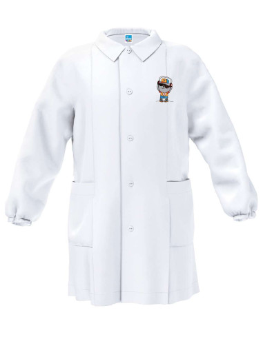 Grembiule asilo bambino Siggi Happy School 33GR4047 Bianco