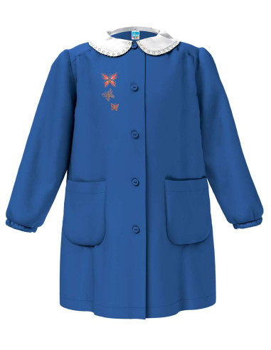 Grembiule scuola bambina Siggi Happy School 33GR4068 Bluette