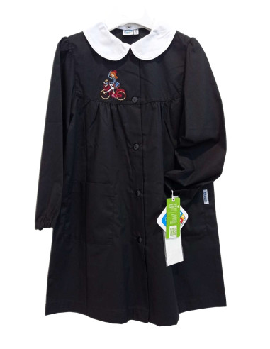 Grembiule scuola bambina Siggi Happy School 33GR3911 Nero