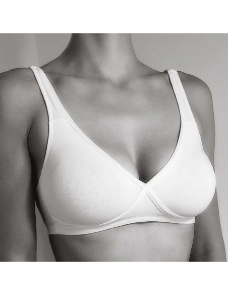 Stretch cotton crossed bra Gios Nuvola