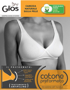 Reggiseno in cotone preformato Gios Nuvola 2