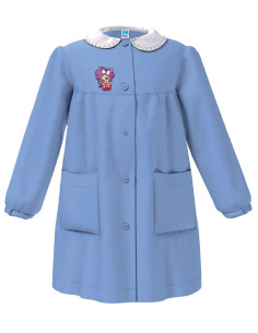 Grembiule scuola bambina Siggi Happy School 33GR4062 Celeste