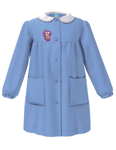 Grembiule scuola bambina Siggi Happy School 33GR4062 Celeste