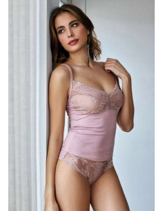 Women's set with lace top and brazilian briefs Jadea Chic 4676