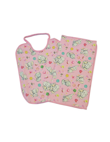 SET PER BAMBINI BAVAGLINO E ASCIUGAMANO BIS SPLASH CON063 BUBABU'