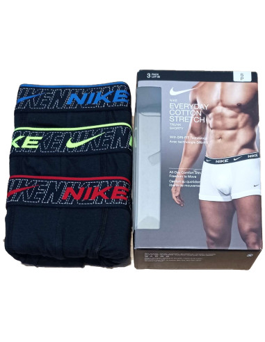 Gruppo 3 boxer uomo in cotone elasticizzato Nike KE1008-JV7