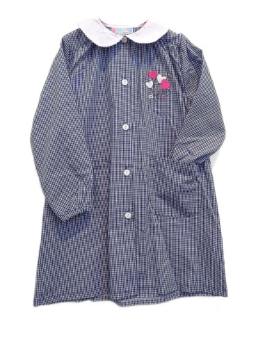 Grembiule scuola bambina Andy&Gio' 90248 Quadretti Blu/Bianco