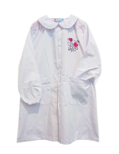 Grembiule scuola bambina Andy&Gio' 90248 Bianco