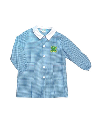 Grembiule asilo bambino Andy&Gio' 90236 Quadretti Bianco/azzurro