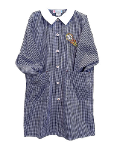 Grembiule scuola bambino Andy&Gio' 90257 Quadretti Blu/Bianco