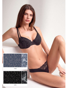 Set Lormar with padded balcony twin-bra and brazilian briefs Lormar Miss 052632 2