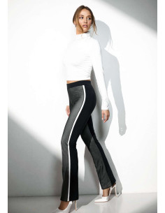 Leggings donna in cotone elasticizzato con banda Jadea 4657