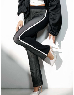 Leggings donna in cotone elasticizzato con banda Jadea 4657 2