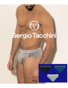 Group of 3 stretch cotton briefs Sergio Tacchini 7010S2