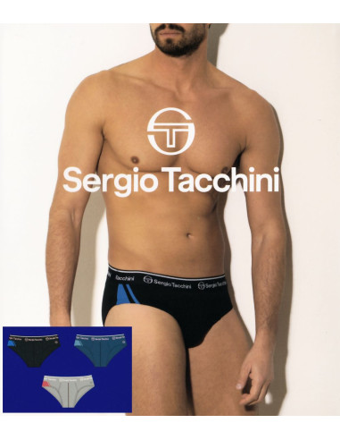 Gruppo 3 slip uomo moda in cotone elasticizzato Sergio Tacchini 7010S4