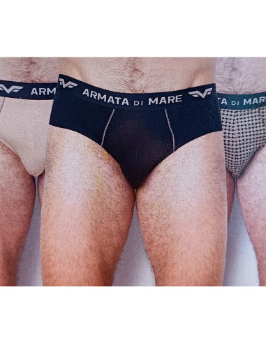 Gruppo 6 slip in cotone elasticizzato Armata di Mare GT2439