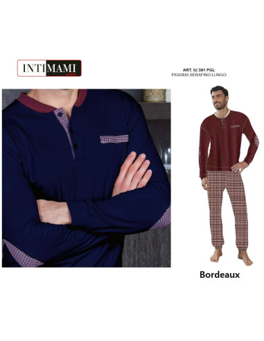 Men's warm cotton jersey pajamas Intimami IU391 Men's warm cotton jersey pajamas Intimami IU391